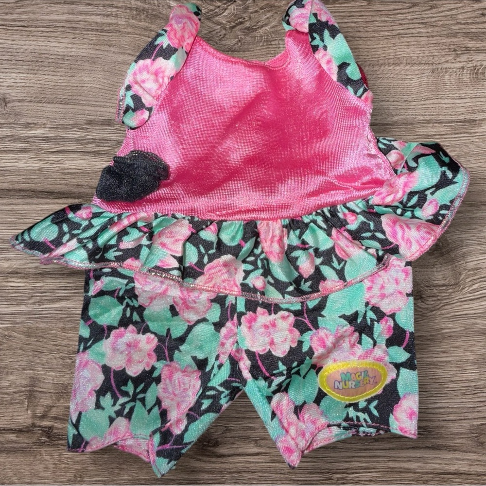 Pink and Floral Doll Outfit